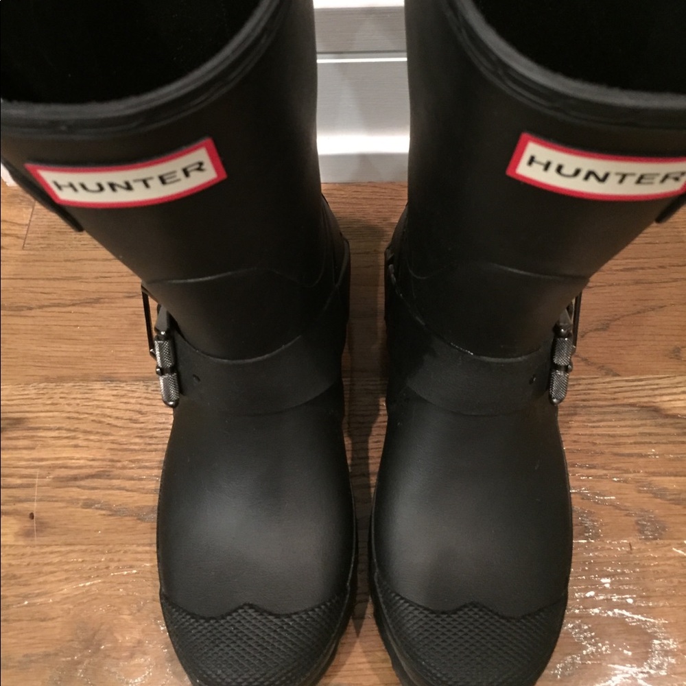 Hunter Short Biker Rain Boots